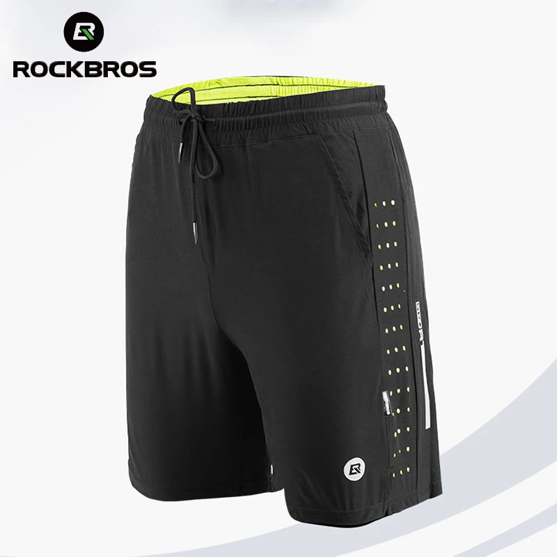 Шорты ROCKBROS мужские спортивные для бега одежда велоспорта Тренировочные Короткие
