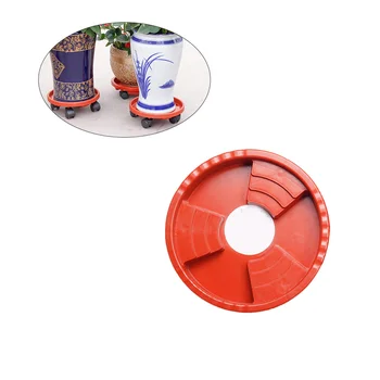 

2Pcs Resin Round Universal roller Planter Flower Pot Rotating Casters Saucer Caddies Movable Non-slip Thicken for Outdoor Indoor