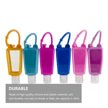 

12/24pcs 30ml Portable Soap Dispenser Hand Sanitiser Refillable Travel Bottles Leak Proof Hanging Liquid Containers
