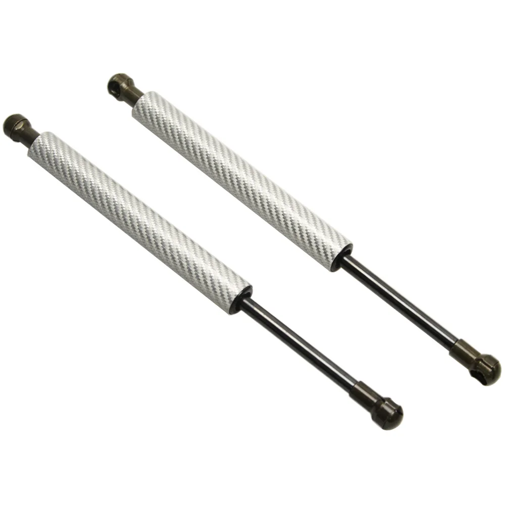 Sliver Carbon Fiber Демпфер для 2004-2010 Daihatsu Boon Custom X4 M300 M310S M312S Авто шрифт капот газовые Распорки амортизаторы Пружинные подъемные опоры - Цвет: Sliver Carbon Fiber
