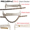 Risk RL305 3 in 1 Bike Bicycle Chain Checker Wear Indicator Chain Hook Bolt Measurement For 8 9 10 11 Speeds Stainless Steel ► Photo 3/6