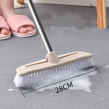 

Long Handle Bristle Floor Brush Bathroom Cleaning Tools Kitchen Bathroom Tile Outdoor Washing Dust Cleaner Items Glass Sponge