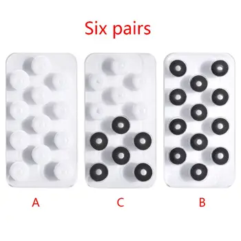 

6Pair Soft Foam Earphone Cover Anti-slip Sponge Ear Pad Case for Airpods 1/2 Kit