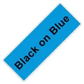 Black on Blue