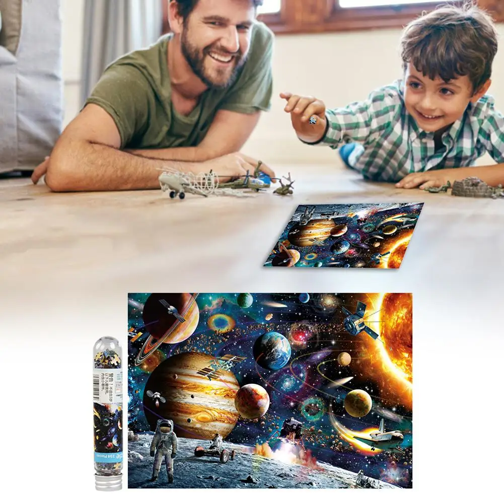 234pcs Landscape Pattern Jigsaw Puzzles Starry Sky Cardboard Puzzle Toy Children DIY Educational Toys Kids Gift | Игрушки и хобби