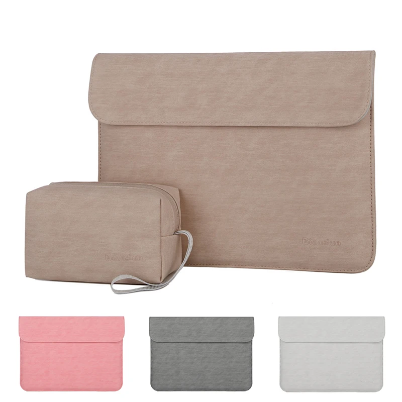 Мягкий чехол из искусственной кожи для ноутбука Macbook Air Pro 12 13,3 14 дюймов, сумка для ноутбука, чехол для планшета Xiami hp DELL lenovo