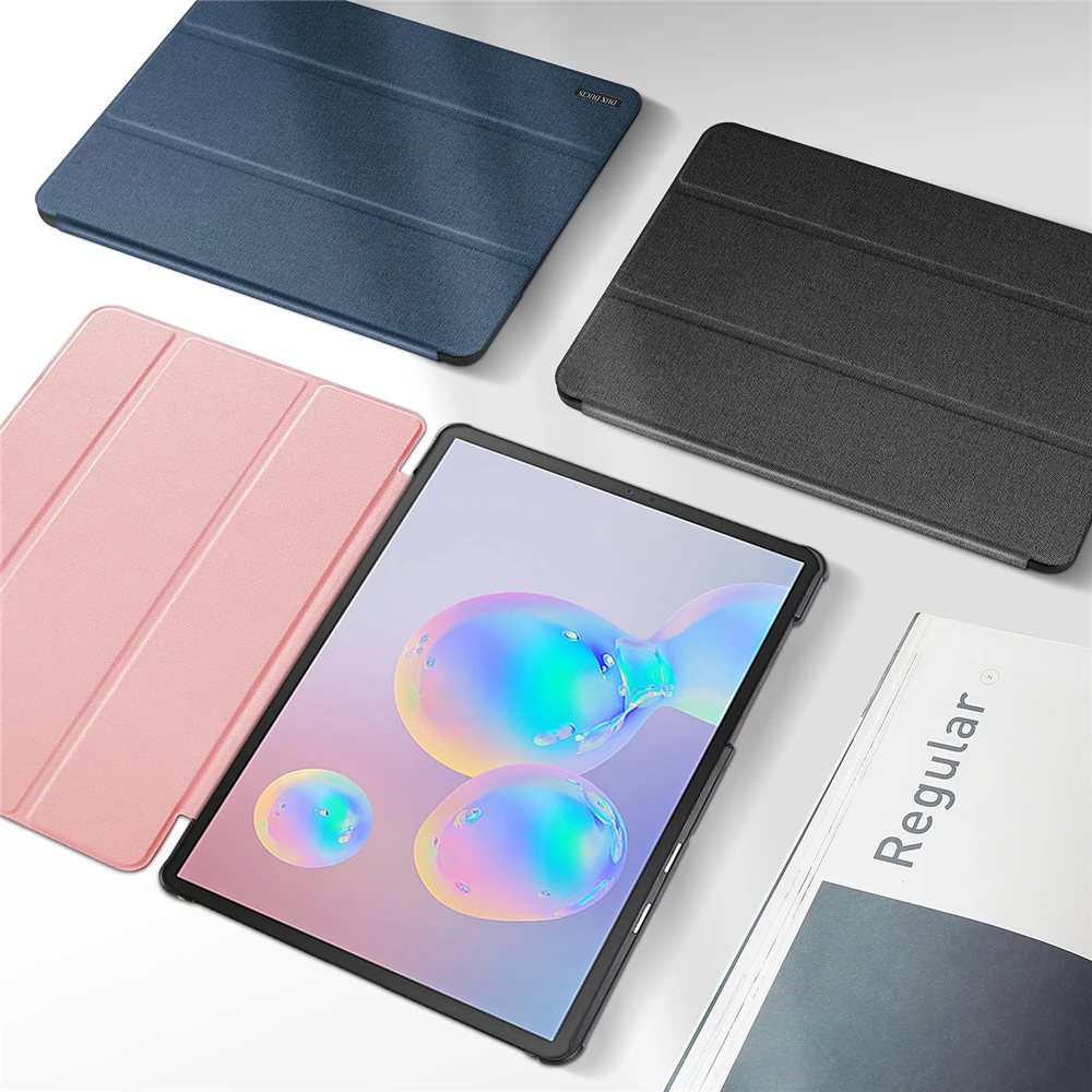 Для samsung Galaxy Tab S6 10,5 чехол для планшета из искусственной кожи откидной кожаный складной Стенд протектор для планшета с функцией сна и слотом для ручки