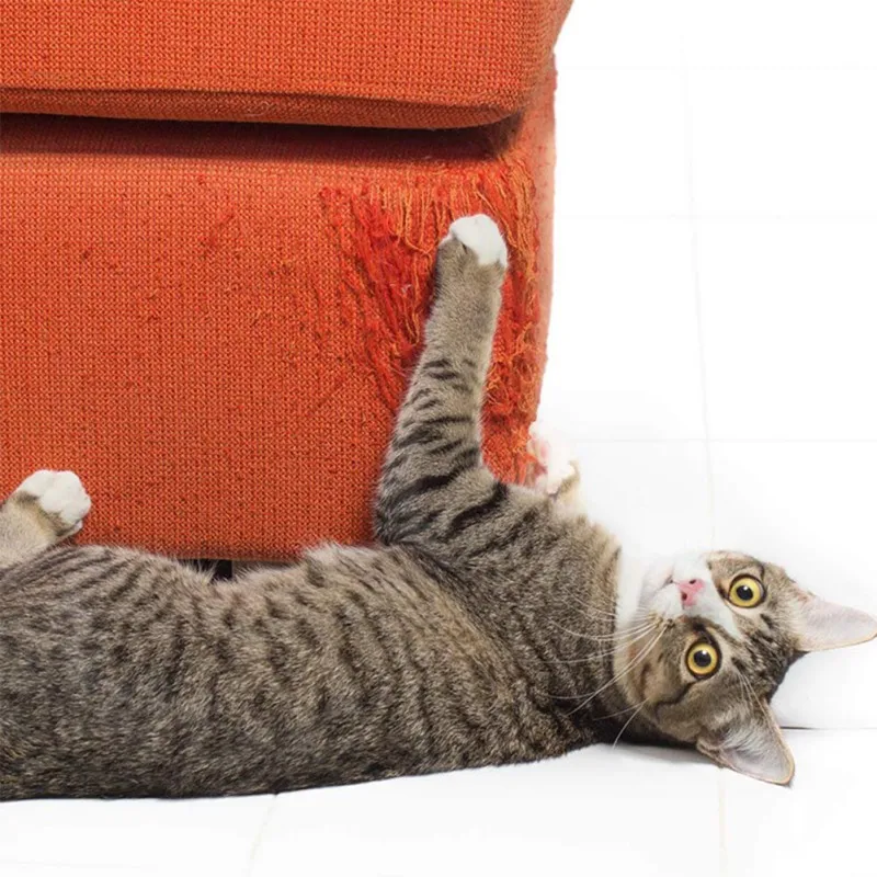 1 шт. кошка царапин защита коврик для кошек, Когтеточка для кошек защитное покрытие от когтей для дивана, мебели подушечки для кожаными стульями протектор обучение водопроводной воды