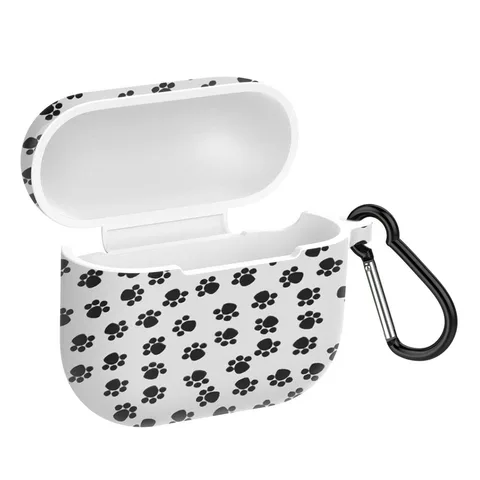 Bluetooth-Compatible Earphone Cover for AirPods 3 Protective Printed Case Shell Protector with Hook Shockproof Silicone
