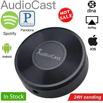 

New AudioCast Wireless Music Streamer Wifi Music Receiver Multiroom Sound Streamer Spotify Airplay DLNA Adapter Music To Speaker