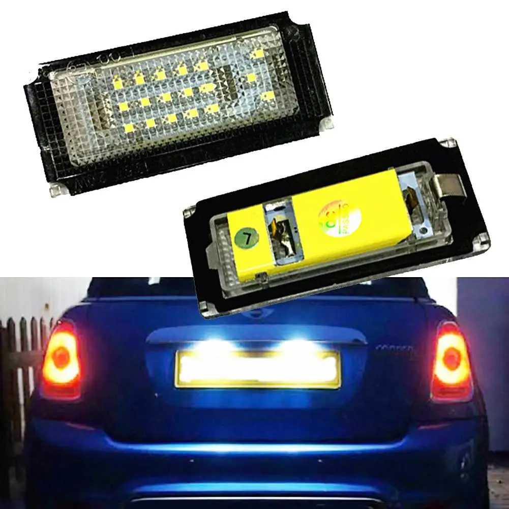 

2Pcs Car Mini LED Licenses Plate Light Lamp for B-MW Mini Cooper R50 R52 R53 2019