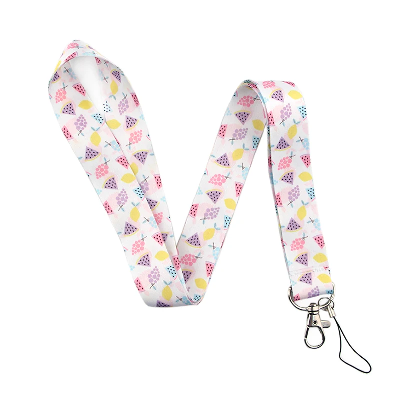 PC221 арбуз Lanyards держатель удостоверения личности ID карты пройти Мобильный телефон ремни значок брелок для ключей