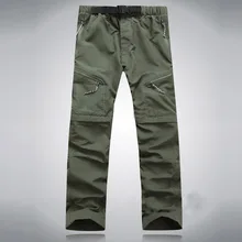 Спортивные быстросохнущие брюки для отдыха на открытом воздухе для мужчин и женщин, походные брюки, Длинные Короткие брюки, съемные FDC99