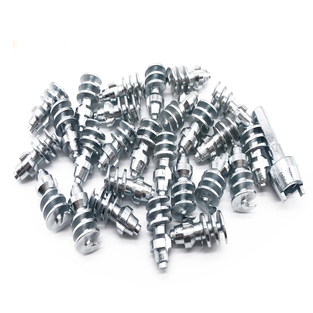 100PCS MS1911 22.8mm Spikes for Tires/Tire Studs/Screw-in Studs for Truck/Loader/Tractor(180ton heavy equipment)