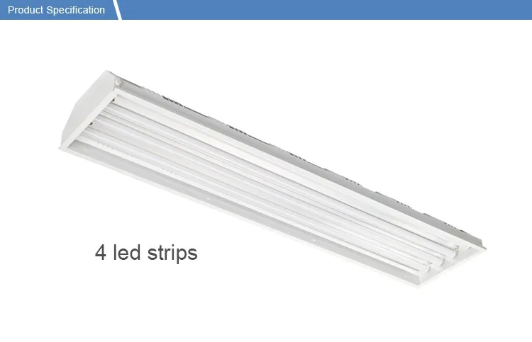Commercial meeting room replace t8 flicker free ceiling led troffer fixture 130lm/w 2ft 4ft 5ft office linear high bay light