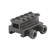 Тактический 20 мм стояк База крепление адаптер кронштейн 4 слота Низкий стояк для Пикатинни/Вивера прицел пистолет Airgun