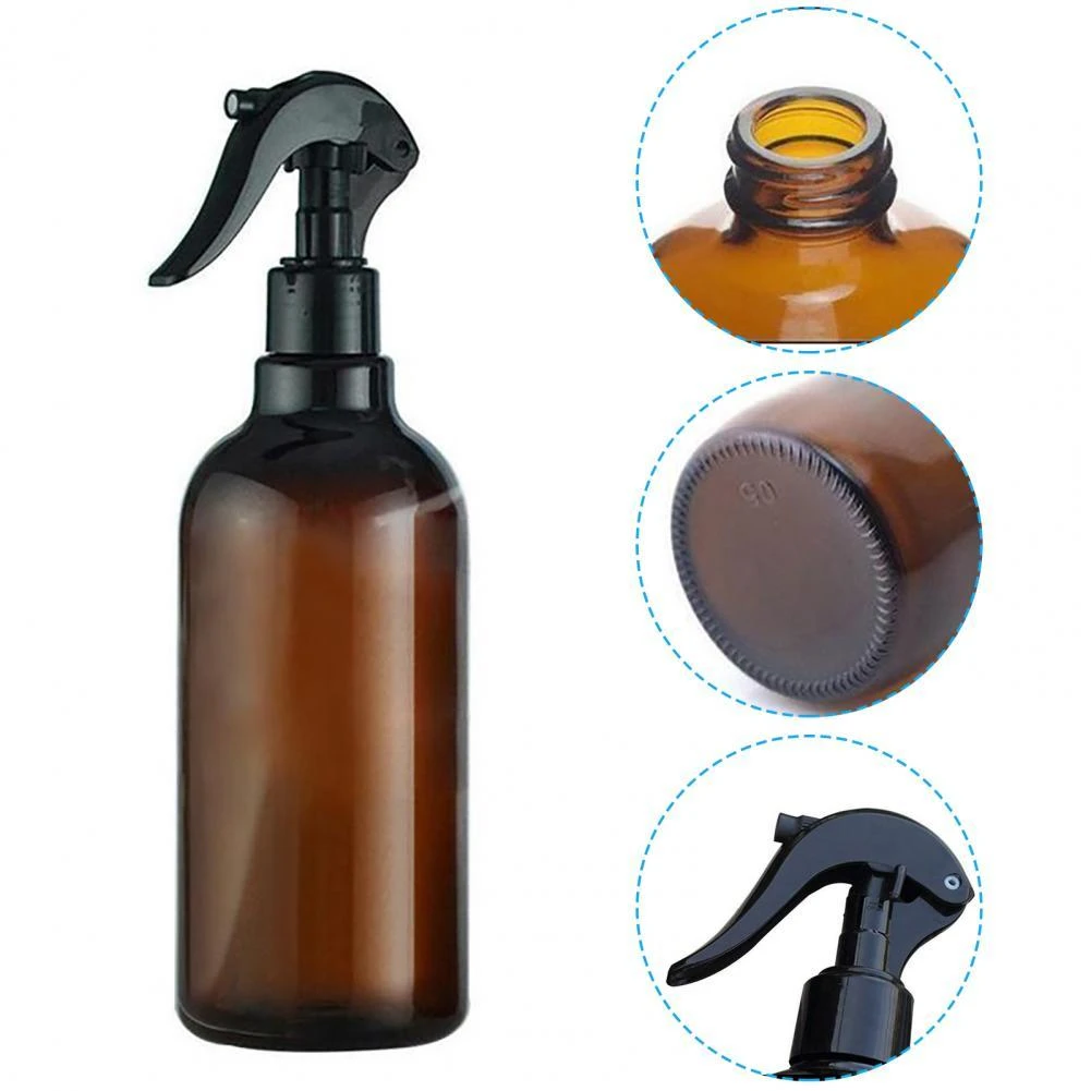 Lightweight Atomizer Bottle Brown Atomizer Dispenser Water Resistant with Trigger Cleaning Product Spray Bottle