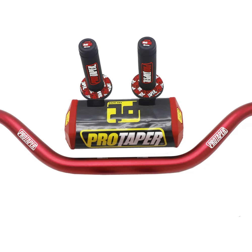 Q Мотоцикл 28 мм CNC 1-1/" Fat Bar руль Грипсы колодки для KTM HONDA KAWASAKI SUZUKI YAMAHA Protaper Pro Dirt Bike Motorcross - Цвет: Q