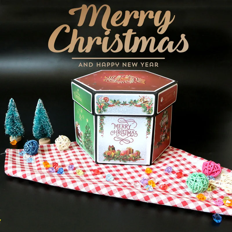 

DIY Colorful Surprise Party's Love Explosion Box Gift Explosion for Anniversary Scrapbook Photo Album birthday Christmas Gift