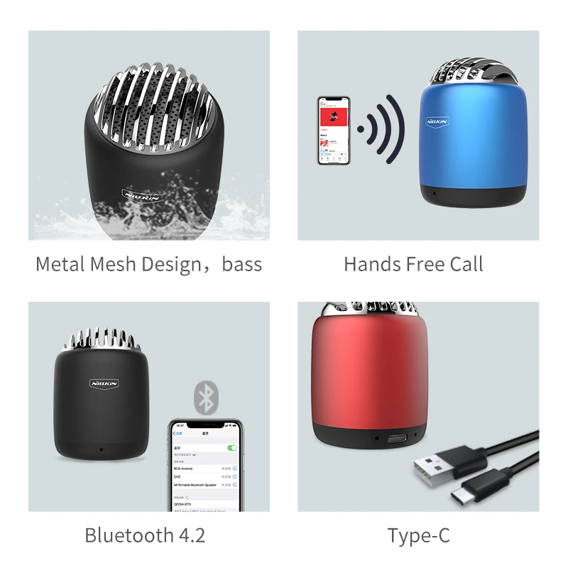 NILLKIN Bluetooth динамик портативный беспроводной громкоговоритель 10 Вт стерео музыка