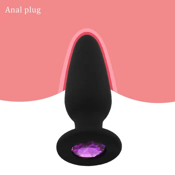 EXVOID Dildo Anal Beads Jelly G-spot Prostate Massager Anal Plugs Sex Toys for Women Men Gay Adult Products Jewellery Butt Plug 2