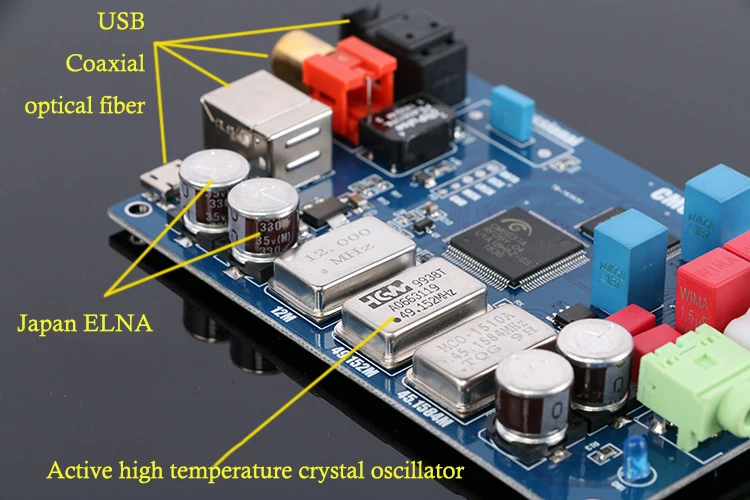 Áudio de Alta Usb para I2s Fidelidade Interface Digital - 24bit 192k Iis Spdif Óptico Coaxial Saída Decodificador Dac Cm6631a 32 - Image 4