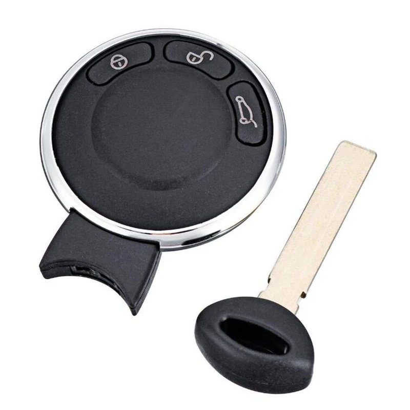 

Remote Entry Uncut Car Key Fob Replacement Case Shell Button Pad for BMW Mini Cooper IYZKEYR5602
