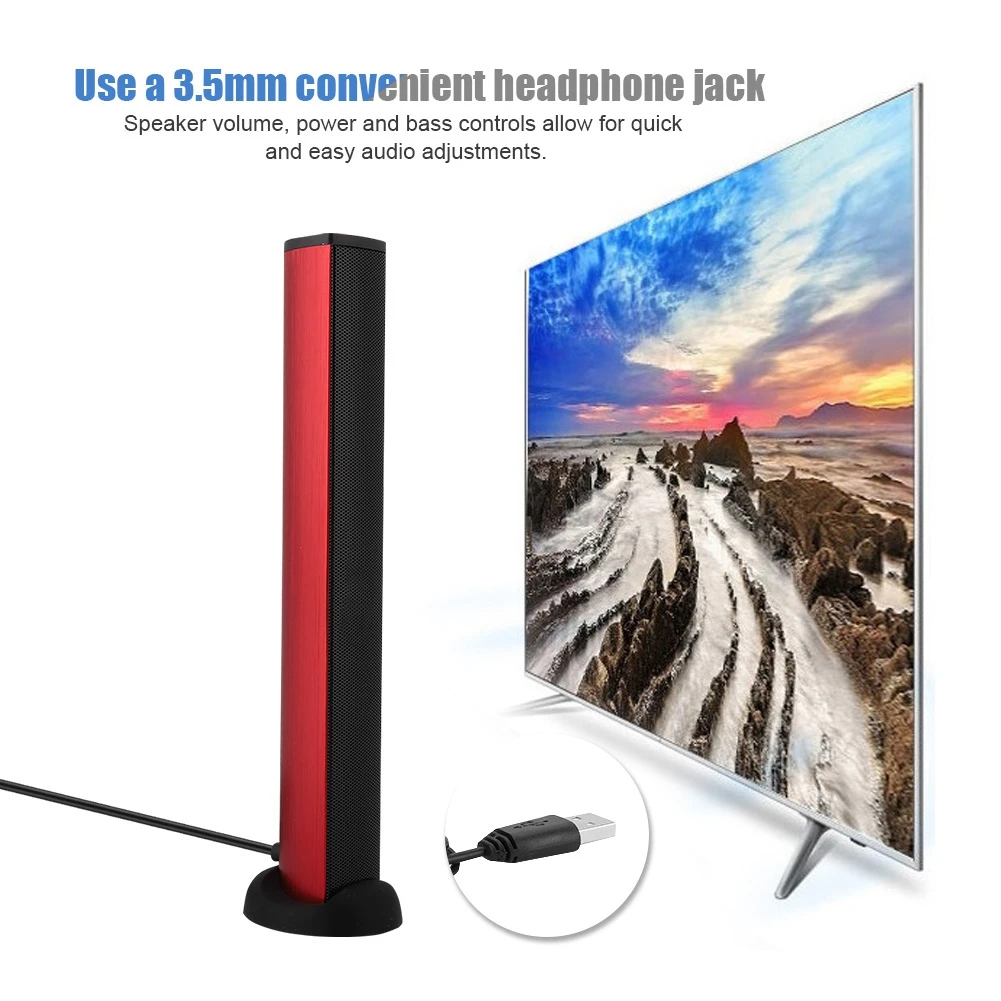 Amii Minimalism Autumn Winter Women's sweater ?USB Game Driver Speaker Soundbar Subwoofer Loudspeaker For PS4LaptopPC Portable Audio Video Consumer Electronics