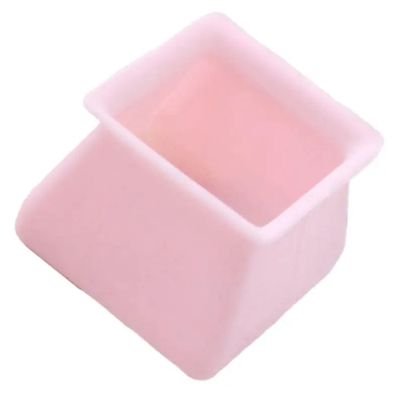 

4 Pcs Square Furniture Silicon Protection Cover Anti-slip Bottom Pads Table Feet H58C