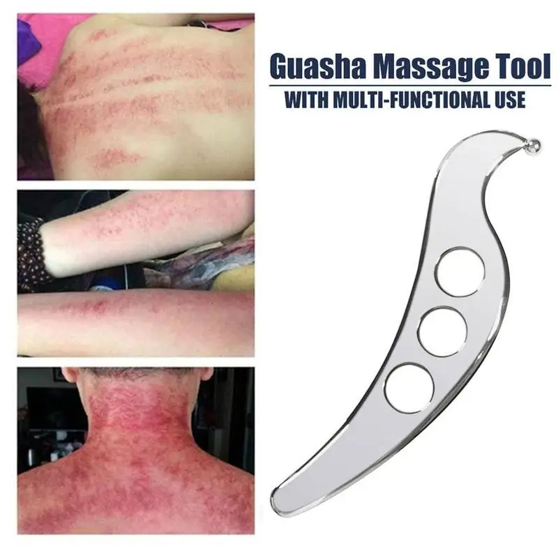 Gua Sha Tool Steel Manual Scraping Massager Skin Care Release For Myofascial Tool Tissue Therapy Physical Mobiliz B8H7