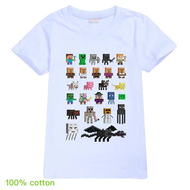 t shirt minecraft dla dzieci