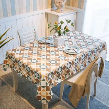 

Nordic Table Linen Plaid Tablecloth Rectangular Table Cloth Party Christmas Wedding Decor Decoration Table Cover Home Kitchen