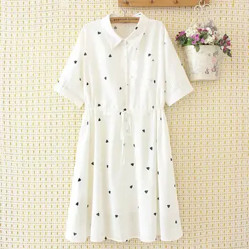 

2020 New Fashion Brand Oversized Plus Size Women Dress Casual Summer Slash Neck Polyester