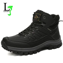 Мужские зимние ботинки на меху; Теплая обувь; уличные ботильоны; нескользящая Повседневная обувь; модные мужские кроссовки; botas hombre; большие размеры 46