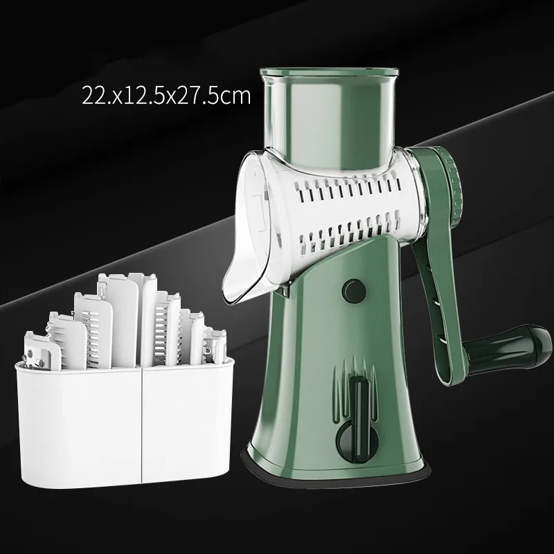 

Hand-operated Potato Shredder Cheese Grater Multi-function Slicer Radish Shredder Kitchen Drum Cosas De Cocina Gadgets AB50SG