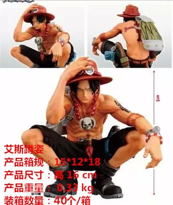 

Diffuse Excellent Toy Garage Kit Glasses Factory Art Ace Prize Figure Group Vertical Type Ace Squatting