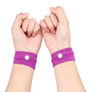 

1 Pair Anti Nausea Wrist Support Sports Safety Wristbands Carsickness Seasick Anti Motion Sickness Polyester Wrist Bands