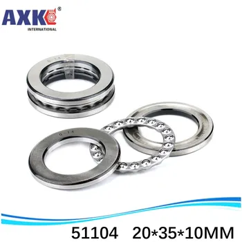 

10pcs Free Shipping Axial Ball Thrust Bearing 51104 20*35*10 mm Plane thrust ball bearing