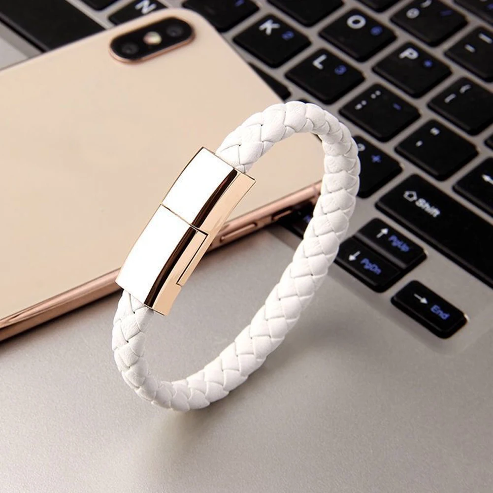 22.5CM Bracelet USB Charging Cable Data Charging Cord for iPhone Plus X XR Xs Max for samsung HUAWEI xiaomi USB C Micro cable iphone to hdmi Cables