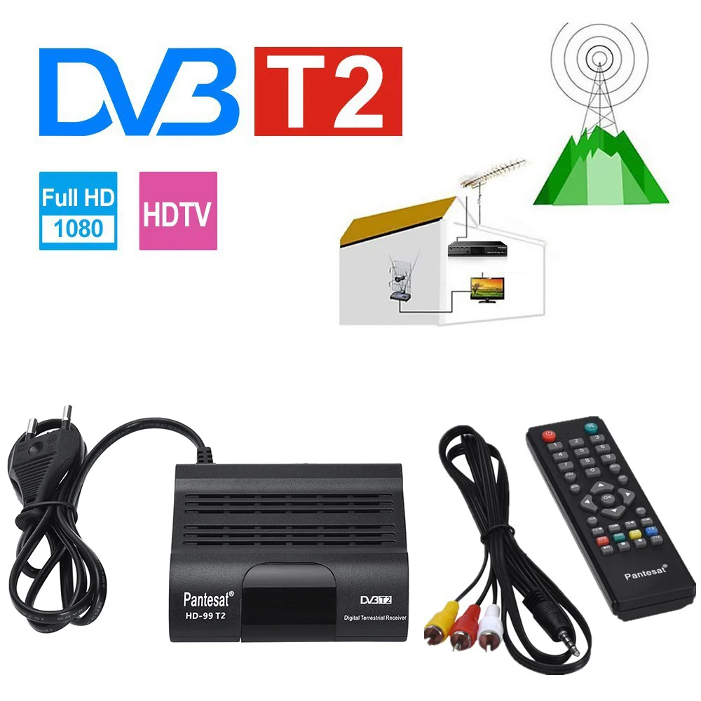DVB T2 C TDT ТВ тюнер H.265 Full HD цифровая приемник приемное устройство FTA HEVC 265 DVBT2 Wi Fi T Youtube