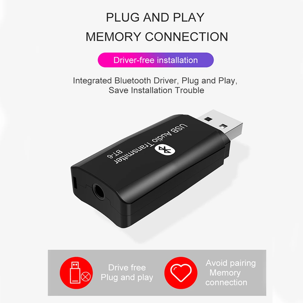 2 в 1 3,5 мм разъем USB беспроводной Hands Free аудио передатчик приемник Aux мини многофункциональный Bluetooth адаптер Plug And Play