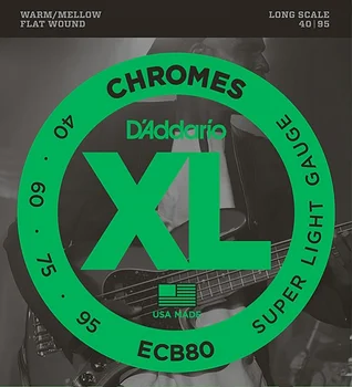 

Ecb80 chromes string kit for bass guitar, light, 40-95, long scale, D'Addario