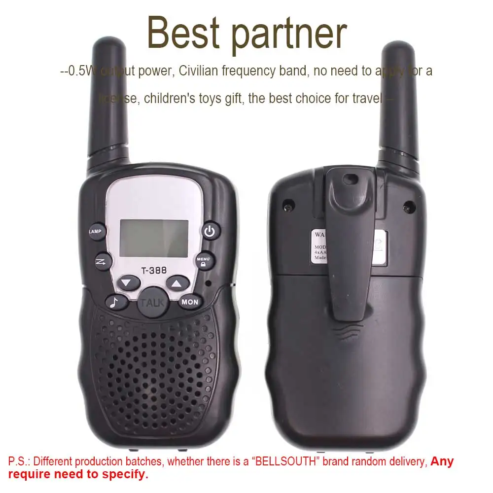 2 шт. T388 RT388 Авто многоканальные полосные радиостанции Bellsouth Walkie Talkie T 388 talkie для