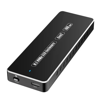 

M2 SSD Case NVME Enclosure for 2T and Above M.2 to USB Type C 3.1 10Gbps SSD Adapter with Fan Heat Dissipation
