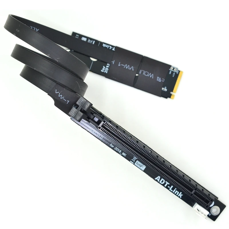 Nova m.2 nvme para pcie 4.0x16 extensor