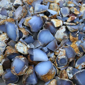 

Natural Turkish Blue Agate Gem Blue Chalcedony For DIY Jewelry Making Mineral Specimens Leftover Bits and Pieces