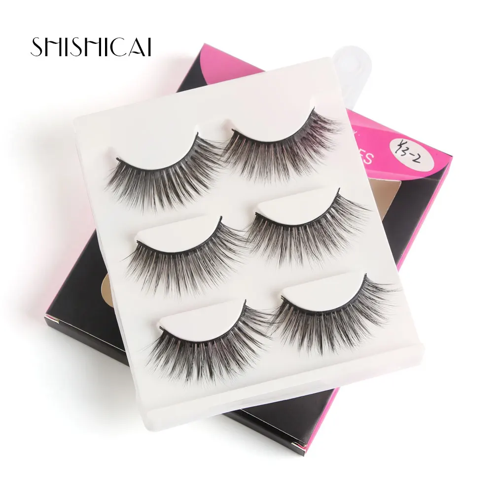 6 пар 10-15 мм накладные ресницы синтетические полосы ресницы натуральные 3d Искусственные норковые ресницы удлинение ресницы пинцет