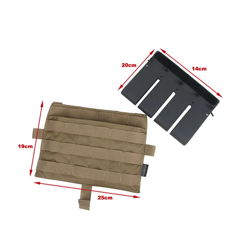 Airsoft TMC Weste Ersatz Front panel MAG Pouch Tasche + Vierbett Kydex Mag Einsatz für Taktische AVS GPA 2,0 SPC weste