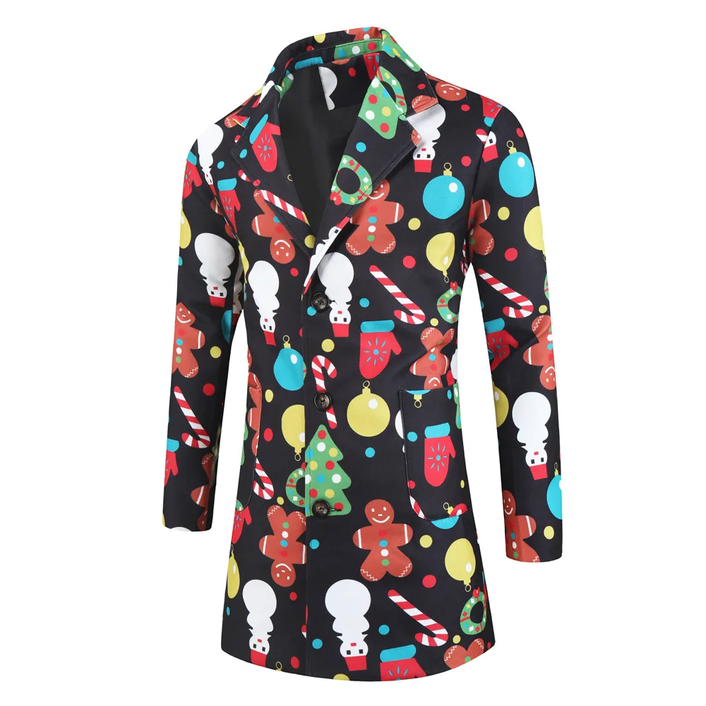 2020 NEW Men's Coats Vintage Ethnic Christmas Fun Print Windbreaker Jackets man floral jackets male Single Button Handsome coats 2020 NEW Men's Coats Vintage Ethnic Christmas Fun Print Windbreaker Jackets man floral jackets male Single Button Handsome coats