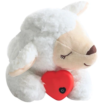 

Accompanying Puppy Behavioral Aid Toy Soft Plush Bedroom Living Room Home With Heartbeat Dogs Cats Washable Anxiety Reduce
